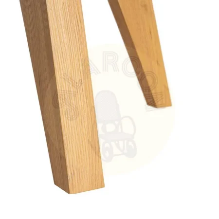 Mesa de comedor redonda en MDF revestido en melamina con efecto madera 120x120x75cm - Ixia - 617063IX - foto-secundaria-5