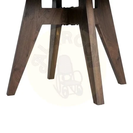 Mesa de comedor redonda en MDF con acabado efecto madera natural 120x120x75cm - Ixia - 617064IX - foto-secundaria-4