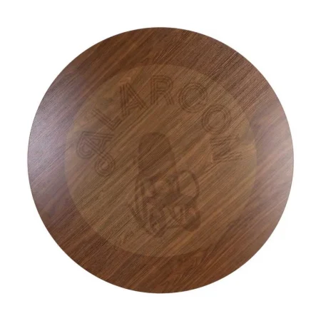 Mesa de comedor redonda en MDF con acabado efecto madera natural 120x120x75cm - Ixia - 617064IX - foto-secundaria-6
