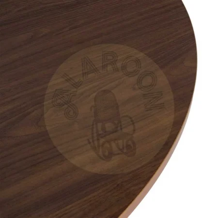 Mesa de comedor redonda en MDF efecto madera tablero 2,5cm 120x120x75cm - Ixia - 617066IX - foto-secundaria-3