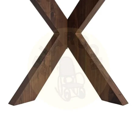 Mesa de comedor redonda en MDF efecto madera tablero 2,5cm 120x120x75cm - Ixia - 617066IX - foto-secundaria-4
