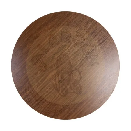 Mesa de comedor redonda en MDF efecto madera tablero 2,5cm 120x120x75cm - Ixia - 617066IX - foto-secundaria-6