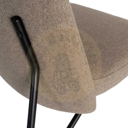 Sillón caqui en metal y tejido contract con relleno de espuma 62x70.50x76cm - Ixia - 617068IX - foto-secundaria-1