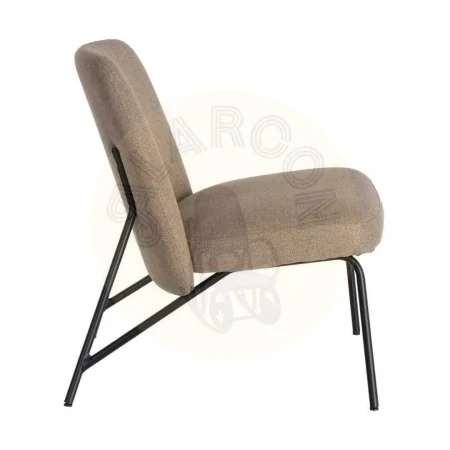 Sillón caqui en metal y tejido contract con relleno de espuma 62x70.50x76cm - Ixia - 617068IX - foto-secundaria-3