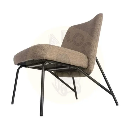 Sillón caqui en metal y tejido contract con relleno de espuma 62x70.50x76cm - Ixia - 617068IX - foto-secundaria-7