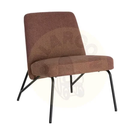 Sillón cobre con estructura de hierro tapizado en tejido contract espuma densidad 30kg/m3 62x70.50x76cm - Ixia - 617069IX - foto-secundaria-10