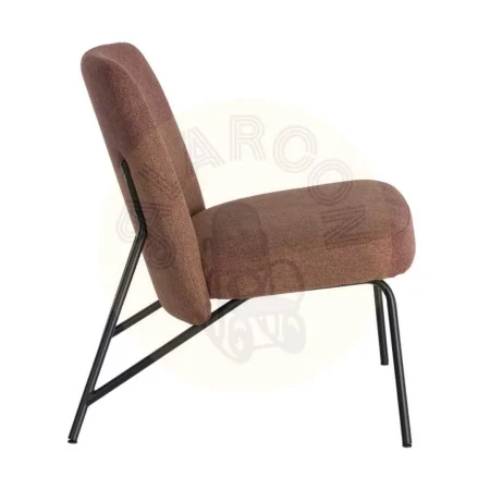 Sillón cobre con estructura de hierro tapizado en tejido contract espuma densidad 30kg/m3 62x70.50x76cm - Ixia - 617069IX - foto-secundaria-3