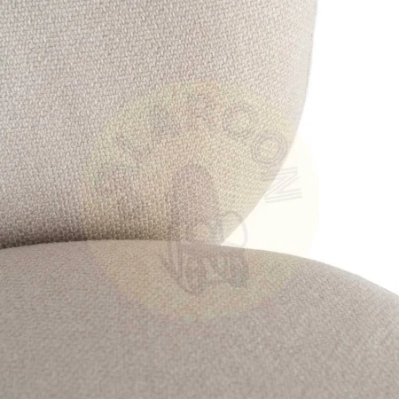 Sillón tapizado crema con estructura metálica y tejido contract 59x78x73cm - Ixia - 617070IX - foto-secundaria-4