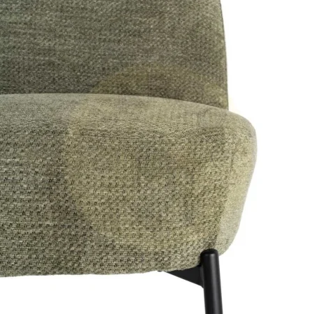 Sillón jaspeado verde con estructura metálica y tapizado en tejido 61x77x82cm - Ixia - 617074IX - foto-secundaria-3