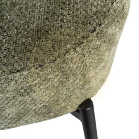 Sillón jaspeado verde con estructura metálica y tapizado en tejido 61x77x82cm - Ixia - 617074IX - foto-secundaria-5