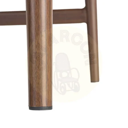 Silla de metal y tejido efecto símil piel marrón taupe con relleno foam 50x50x81.50cm - Ixia - 617078IX - foto-secundaria-8