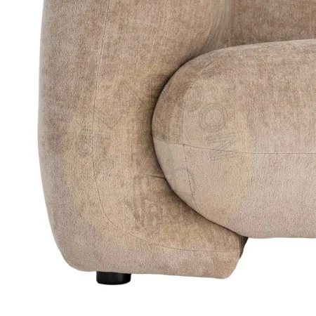 Sofá 3 plazas tapizado en tejido 100% poliéster color taupe 226x94x73cm - Ixia - 617083IX - foto-secundaria-5