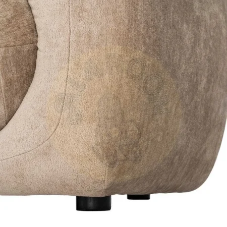 Sofá 3 plazas tapizado en tejido 100% poliéster color taupe 226x94x73cm - Ixia - 617083IX - foto-secundaria-7