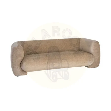 Sofá 3 plazas tapizado en tejido 100% poliéster color taupe 226x94x73cm - Ixia - 617083IX - foto-secundaria-8