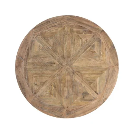 Mesa de comedor cuadrada en madera de pino reciclada con tablero de 4+4cm y base 120x120x76cm - Ixia - 617087IX - foto-secundaria-6