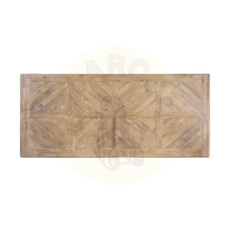 Mesa de comedor de madera de pino reciclada con tablero de 4cm 240x105x76cm - Ixia - 617088IX - foto-secundaria-6
