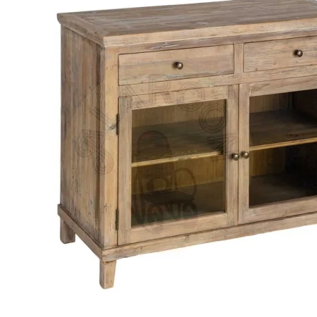 Mueble recibidor en madera de pino reciclada con cajones y puerta 110x42x88cm - Ixia - 617089IX - foto-secundaria-3