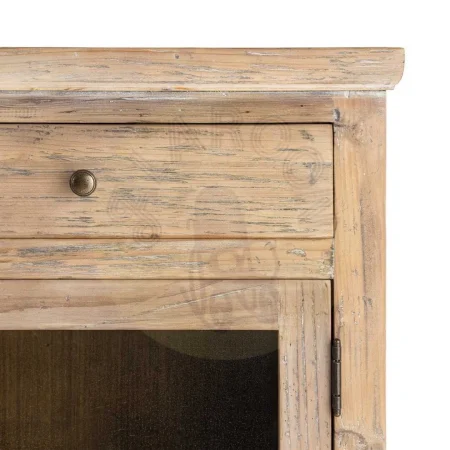 Mueble recibidor en madera de pino reciclada con cajones y puerta 110x42x88cm - Ixia - 617089IX - foto-secundaria-5