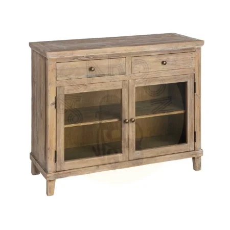 Mueble recibidor en madera de pino reciclada con cajones y puerta 110x42x88cm - Ixia - 617089IX - foto-secundaria-7