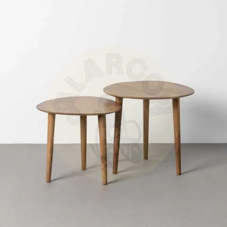 Set de 2 mesitas en madera de mango 50x50x46cm - Ixia - 617146IX - foto-secundaria-3