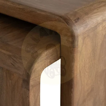 Juego de 2 mesitas de centro en madera de mango 120x55x40cm - Ixia - 617151IX - foto-secundaria-5