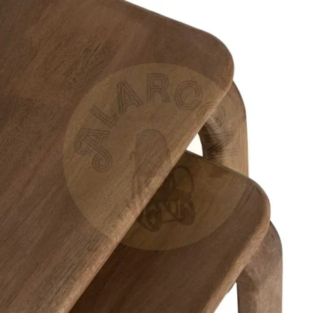 Set de 2 mesitas de centro en madera de mango 120x60x50.50cm - Ixia - 617153IX - foto-secundaria-3