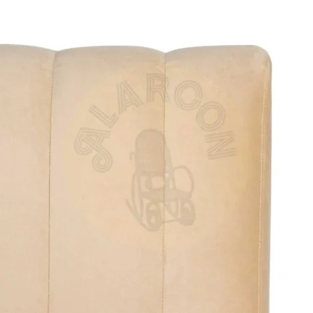 Banco hostelería tapizado en tejido beige con estructura en madera de pino y asiento de espuma de alta densidad 120x60x90cm - Ixia - 617154IX - foto-secundaria-5