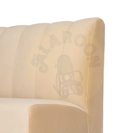 Banco hostelería tapizado en tejido beige con estructura en madera de pino y asiento de espuma de alta densidad 120x60x90cm - Ixia - 617154IX - foto-secundaria-6