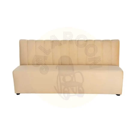Banco hostelería tapizado beige en tejido 100% poliéster transpirable resistente a arañazos con espuma de alta densidad 180x60x90cm - Ixia - 617155IX - foto-secundaria-1