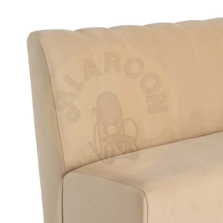 Banco hostelería tapizado beige en tejido 100% poliéster transpirable resistente a arañazos con espuma de alta densidad 180x60x90cm - Ixia - 617155IX - foto-secundaria-4