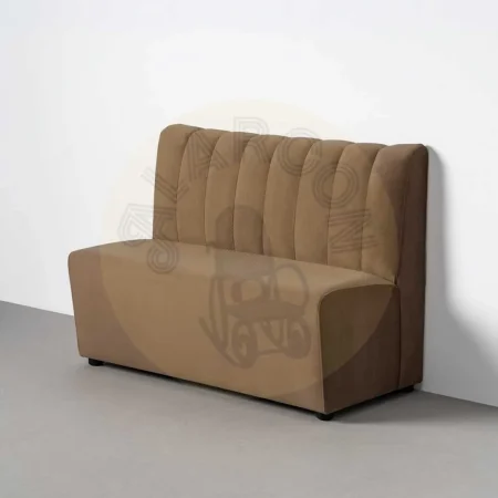 Banco para hostelería tapizado en tejido topo transpirable y resistente a arañazos con espuma de alta densidad 120x60x90cm - Ixia - 617156IX - foto-secundaria-10