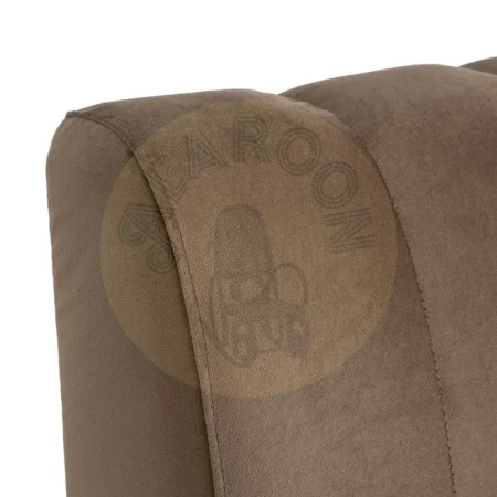 Banco para hostelería tapizado en tejido topo 100% poliéster resistente a arañazos con espuma de alta densidad 180x60x90cm - Ixia - 617157IX - foto-secundaria-3