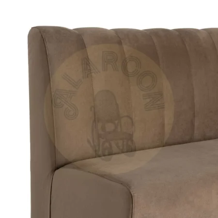 Banco para hostelería tapizado en tejido topo 100% poliéster resistente a arañazos con espuma de alta densidad 180x60x90cm - Ixia - 617157IX - foto-secundaria-4