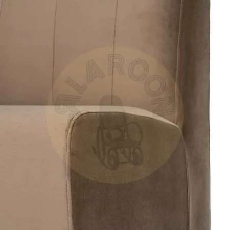 Banco para hostelería tapizado en tejido topo 100% poliéster resistente a arañazos con espuma de alta densidad 180x60x90cm - Ixia - 617157IX - foto-secundaria-6