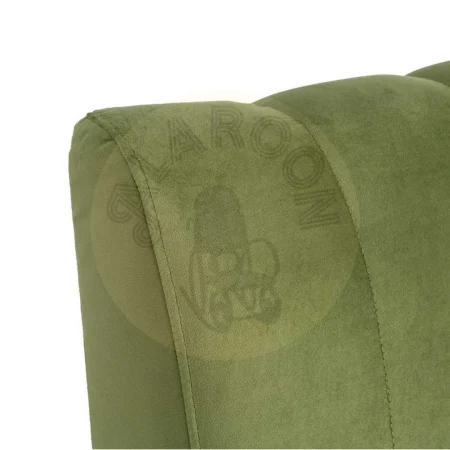 Banco de hostelería verde tapizado en tejido 100% poliéster transpirable resistente a arañazos pet friendly 120x60x90cm - Ixia - 617158IX - foto-secundaria-3