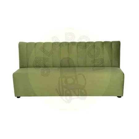 Banco hostelería tapizado verde en tejido 100% poliéster pet friendly 180x60x90cm - Ixia - 617159IX - foto-secundaria-1