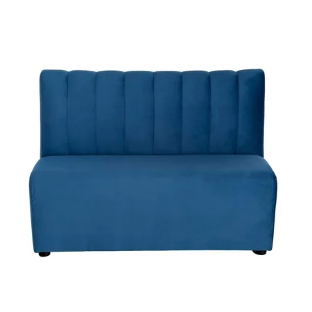 Banco hostelería tapizado azul en tejido transpirable 100% poliéster resistente a arañazos con espuma de alta densidad 120x60x90cm - Ixia - 617160IX - foto-blanco