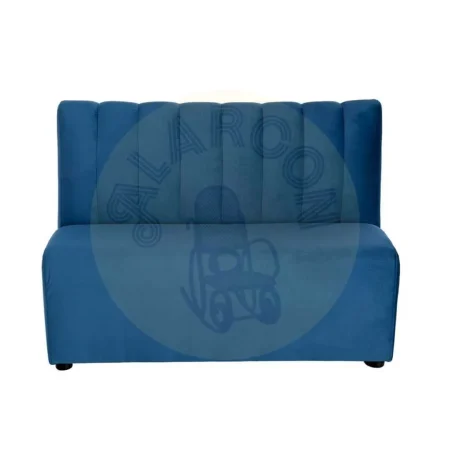 Banco hostelería tapizado azul en tejido transpirable 100% poliéster resistente a arañazos con espuma de alta densidad 120x60x90cm - Ixia - 617160IX - foto-secundaria-1
