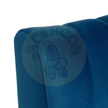 Banco hostelería tapizado azul en tejido transpirable 100% poliéster resistente a arañazos con espuma de alta densidad 120x60x90cm - Ixia - 617160IX - foto-secundaria-3