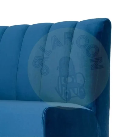 Banco hostelería tapizado azul en tejido transpirable 100% poliéster resistente a arañazos con espuma de alta densidad 120x60x90cm - Ixia - 617160IX - foto-secundaria-6