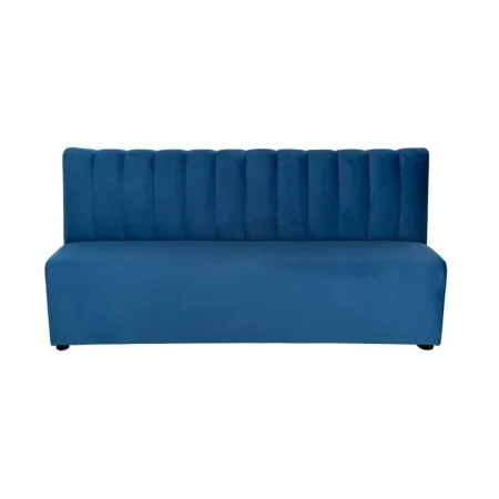 Banco de hostelería tapizado en tejido azul 180x60x90cm - Ixia - 617161IX - foto-blanco