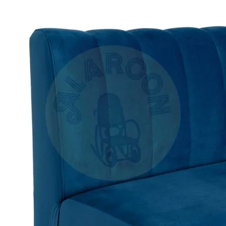 Banco de hostelería tapizado en tejido azul 180x60x90cm - Ixia - 617161IX - foto-secundaria-4