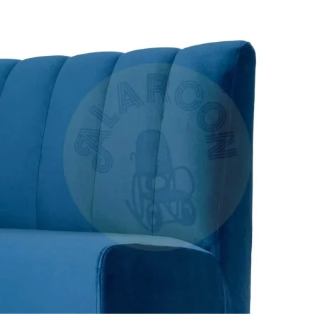 Banco de hostelería tapizado en tejido azul 180x60x90cm - Ixia - 617161IX - foto-secundaria-6