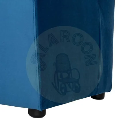 Banco de hostelería tapizado en tejido azul 180x60x90cm - Ixia - 617161IX - foto-secundaria-7