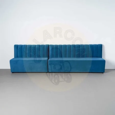 Banco de hostelería tapizado en tejido azul 180x60x90cm - Ixia - 617161IX - foto-secundaria-8
