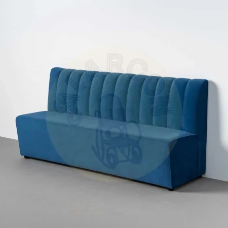 Banco de hostelería tapizado en tejido azul 180x60x90cm - Ixia - 617161IX - foto-secundaria-9