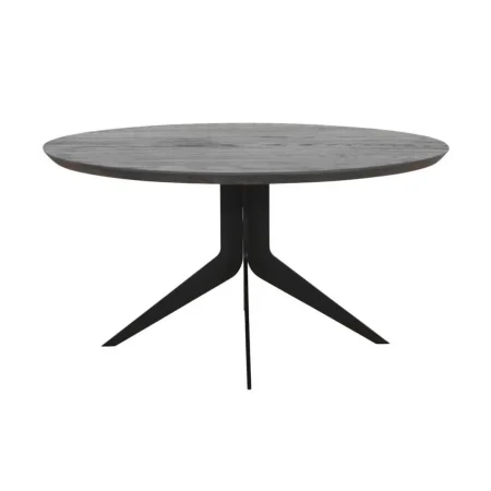 Mesa de centro en madera de roble para salón 80x80x41cm - Ixia - 617211IX - foto-blanco