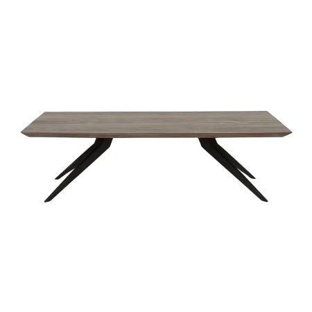 Mesa centro en madera de roble para salón 140x70x32cm - Ixia - 617216IX - foto-blanco