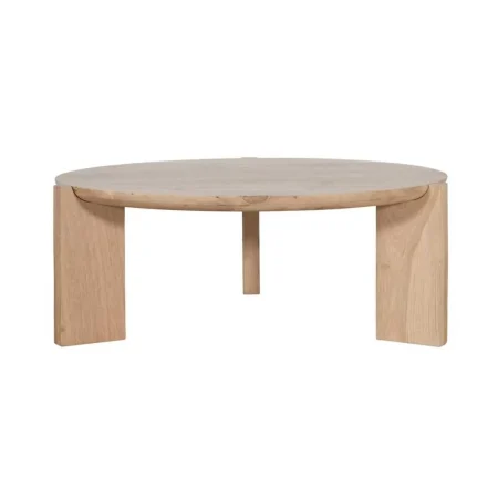 Mesa de centro madera de roble para salón 90x90x40cm - Ixia - 617217IX - foto-blanco
