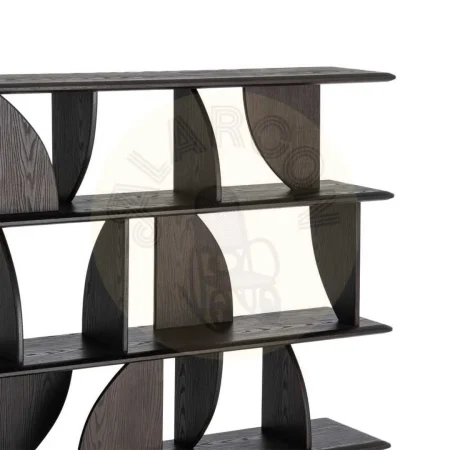 Estantería marrón de madera de caucho 180x38x161cm - Ixia - 617246IX - foto-secundaria-1